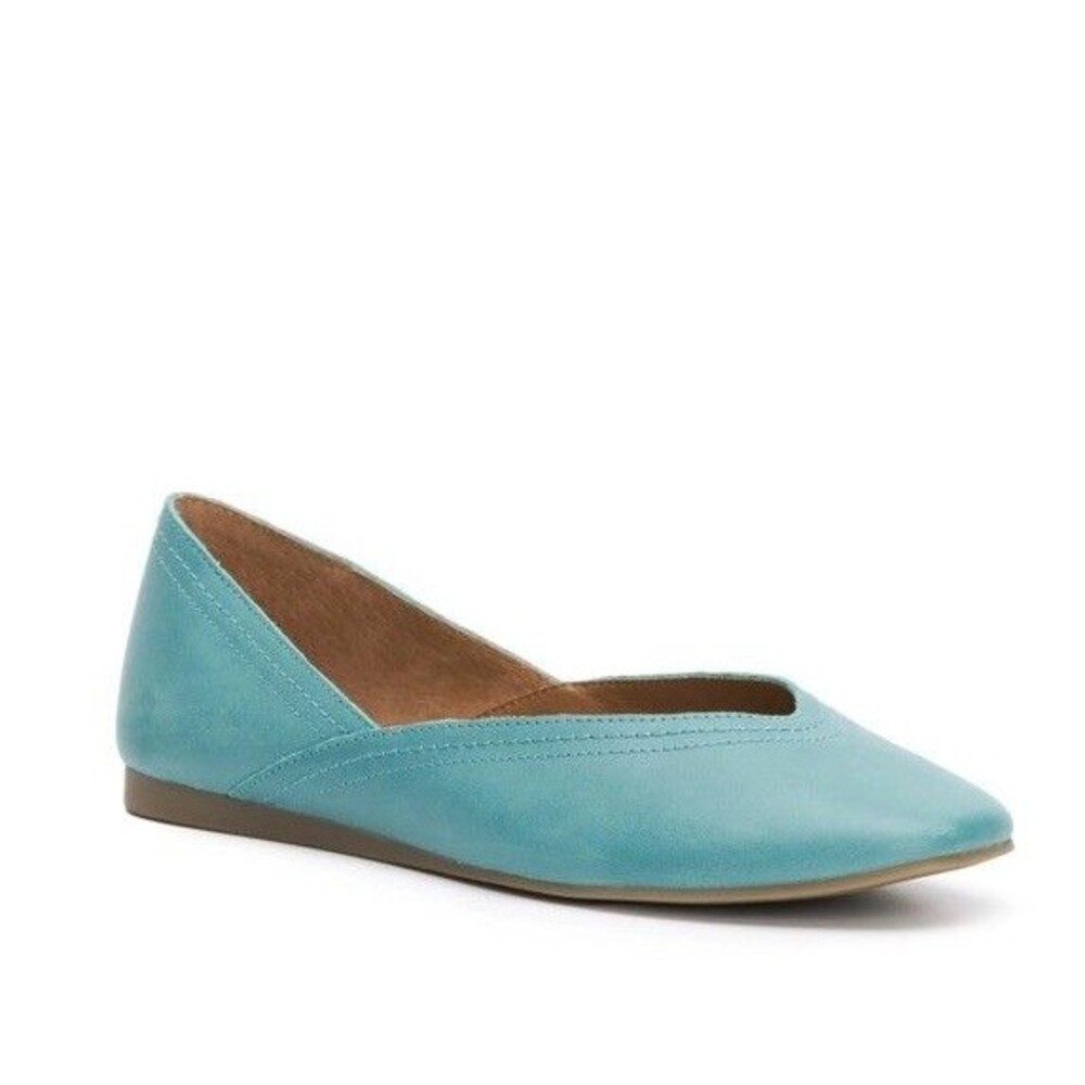 Lucky Brand Alba Ballet Flats Women's Light Blue /aqua Slip On Size 7